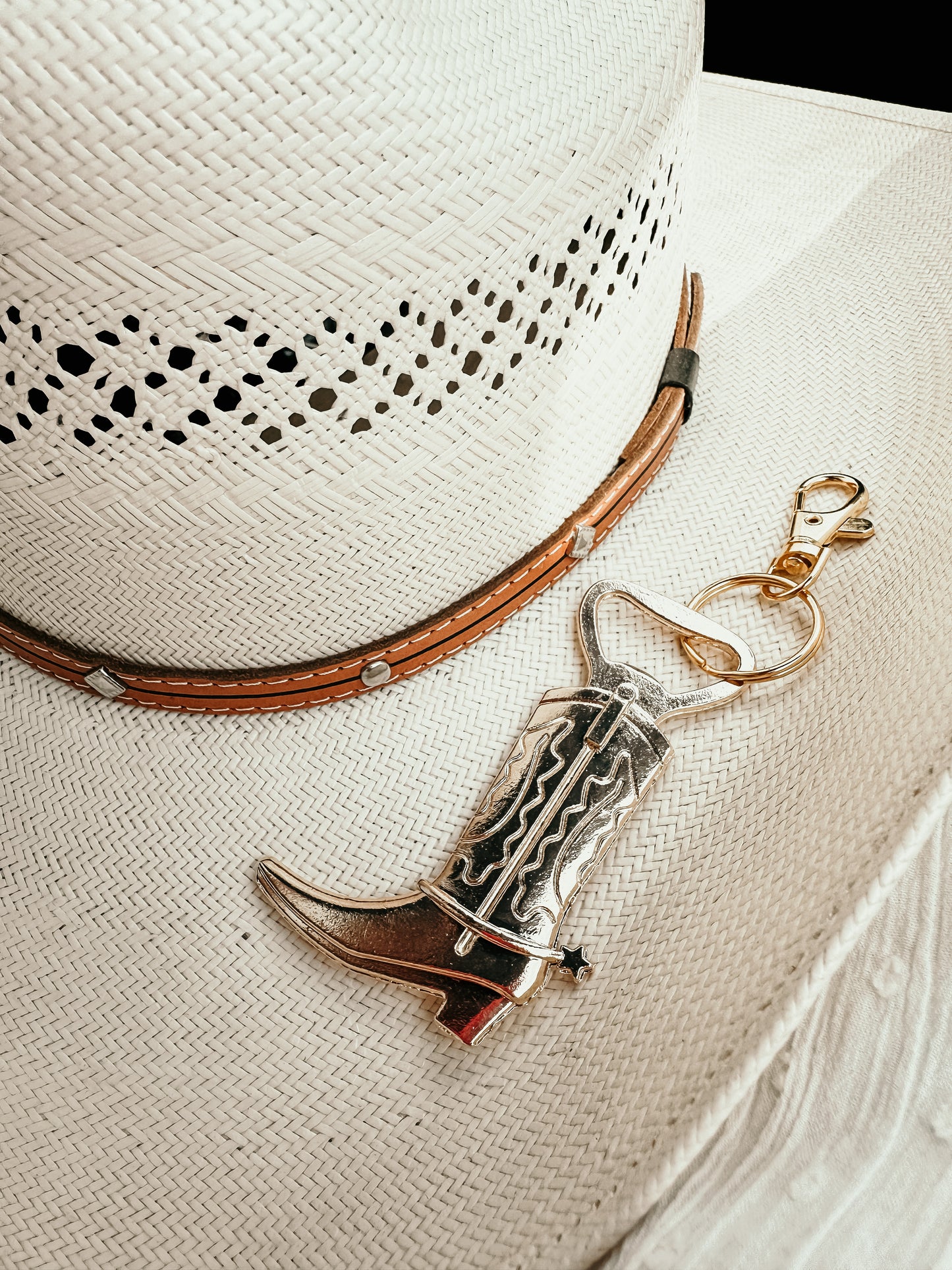 Cowboy Boot Keychain Bottle Opener