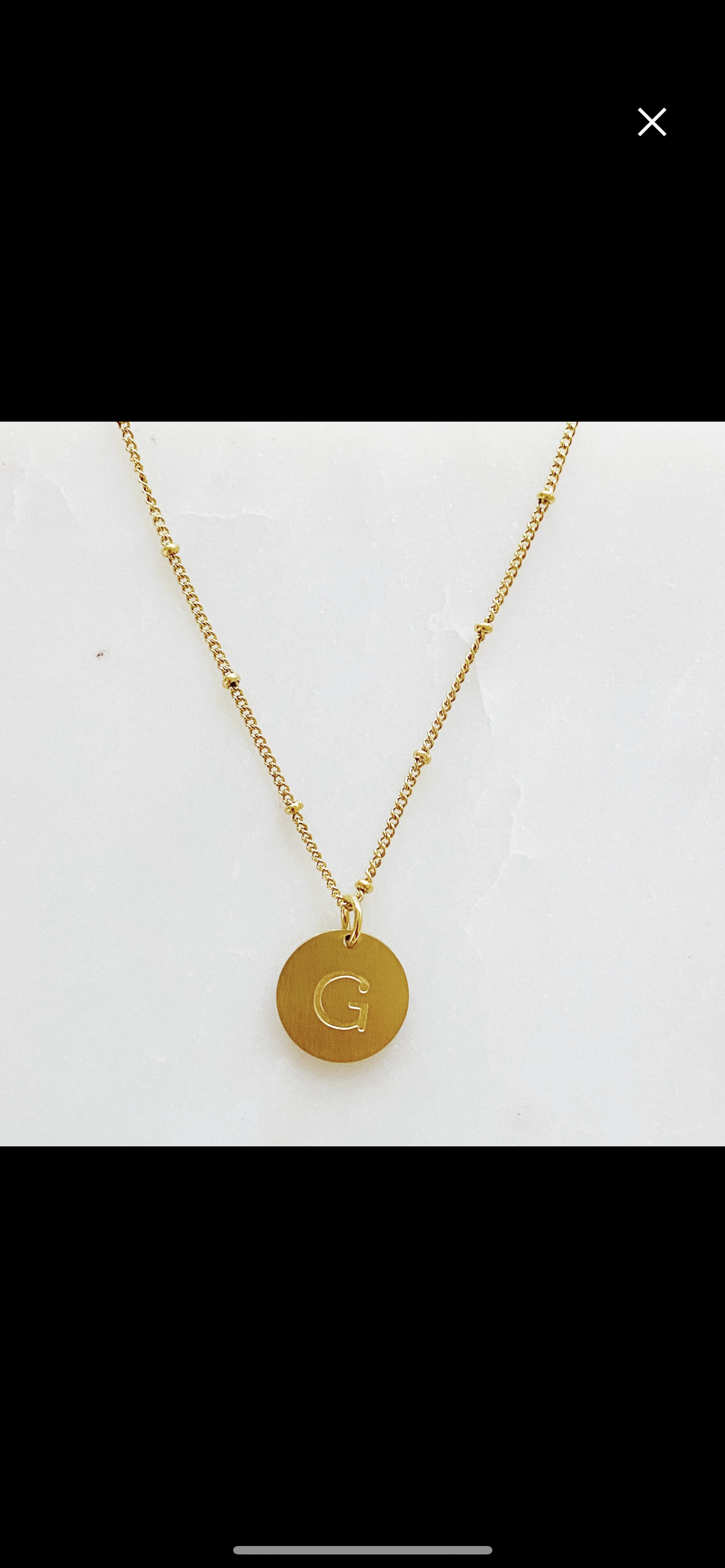 Initial Charm Necklace