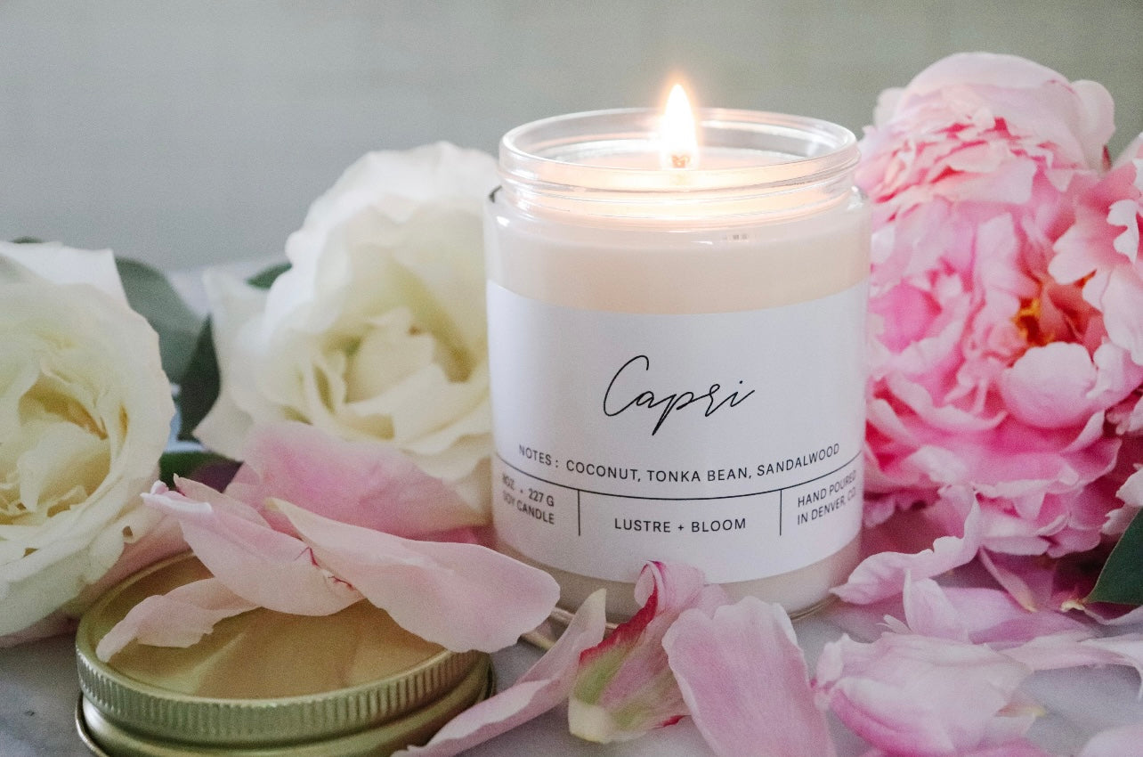 Lustre + Bloom Candles || Capri