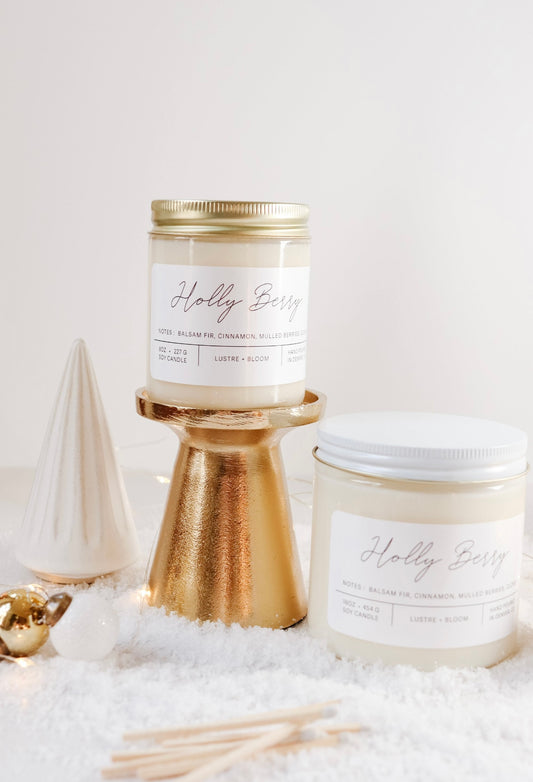 Lustre + Bloom || Holly Berry Candle