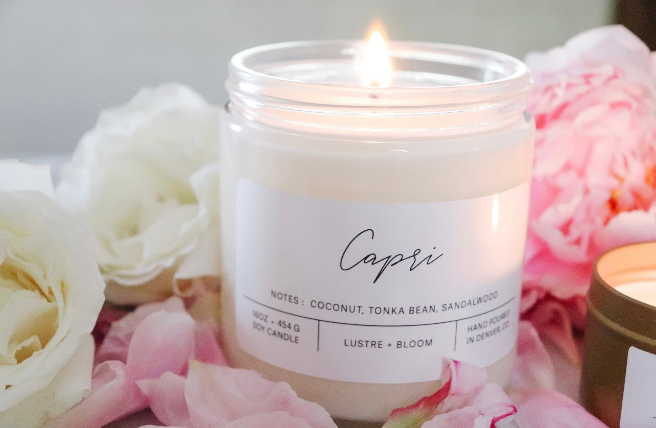 Lustre + Bloom Candles || Capri