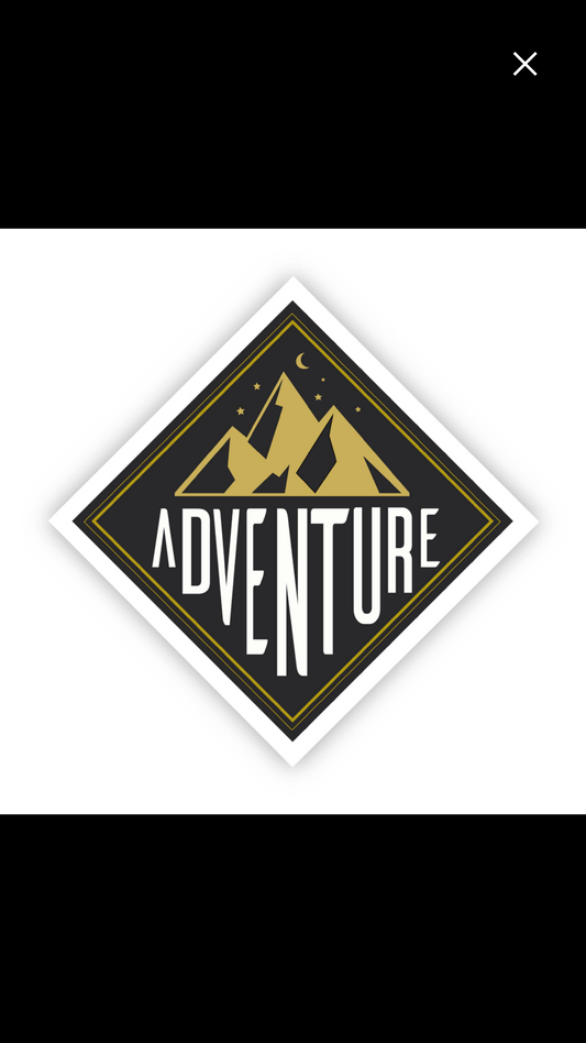 Adventure Mountains Vinyl Sticker